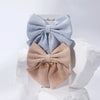 2pcs/set Elegant Sweet Bow Ribbon Hair Clip Fashion Simple Solid Clip Hair Pin Retro Barrettes with Clips Girls Hair Accessories