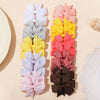 20PCS/Set New Bowknots Elastic Hair Bands for Girls Hair Rope Hair Tie Ponytail Holder Kids Baby Hair Accessories New Year Gift