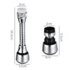 360 Degree Swivel Kitchen Faucet Aerator Adjustable Dual Mode Sprayer Filter Diffuser Water Saving Nozzle Faucet Connector