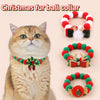 Christmas Pet Fur Ball Collar Pet Cat Decoration Cute Bow Pet Christmas Accessories