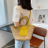 2024 NEW Straw Woven Women Summer Beach  New Versatile Shoulder  Fashion Rattan Handbag Tote Bag Large Capacity