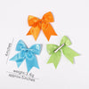 2/3Pcs Lovely Solid Color Ribbon Bows Hair Clip for Kids Girls Hairpins Barrettes Handmade Baby Headwear Kids Hair Accessories