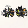 6/12/20Pcs/lot Christmas Day Hairpin Ribbon Cheer Up Hairclip Funny Pumpkin Head Halloween Hair Clips for Kids Hair Accessories