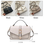 Load image into Gallery viewer, Fashion Handbag Ladies Solid Color Simple Crossbody Bag Women Stylish PU Leather Messenger Shoulder Bag Leisure Bag
