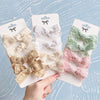 4Pcs/Set Sweet White Lace Bowknot Hair Clips For Baby Girls Boutique Bows Hairpins Barrettes Headwear Kids Hair Accessories Gift