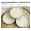 50 Pcs Round Scented Tealight Candles Home Accessory Convenient Wedding Small Household Mini Portable Room