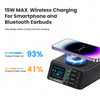 110W USB C Charging Station Magnetic Wireless Charger QC3.0 PPS PD Multi Port Fast Charger For MacBook Laptop iPhone Samsung