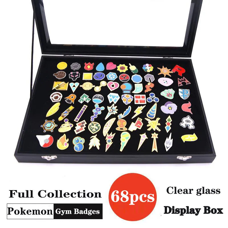 Pokemon Gym Badges Kanto Johto Hoenn Sinnoh Unova Kalo League Region Pins Brooches Orange Island Collection Pocket Monster