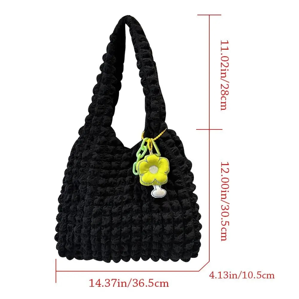 Women Girls Large Capacity Shoulder Bags Female Tote Bags Underarm Bags Causual Shopping Handbags(Pendants not included)