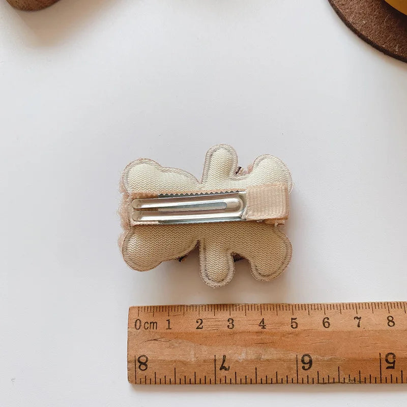 2pcs Toddlers Bear Cute Hair Pins for Children Kids Babies Handmade Girls Hair Clips Fashion Hair Accessories Barrettes Headwear