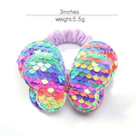 Load image into Gallery viewer, 2Pcs/lot Lovley Flower  Ponytail Elastic Hair Bands for Girl Children Hair Ties Cartoon Kids Hair Accessories Baby Headwear
