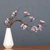 Zen Simulation Cherry Blossom Vine Branch Decor Dried Branches Tea Room False Flower Ornament Backdrop Home Wall Decor Accessory