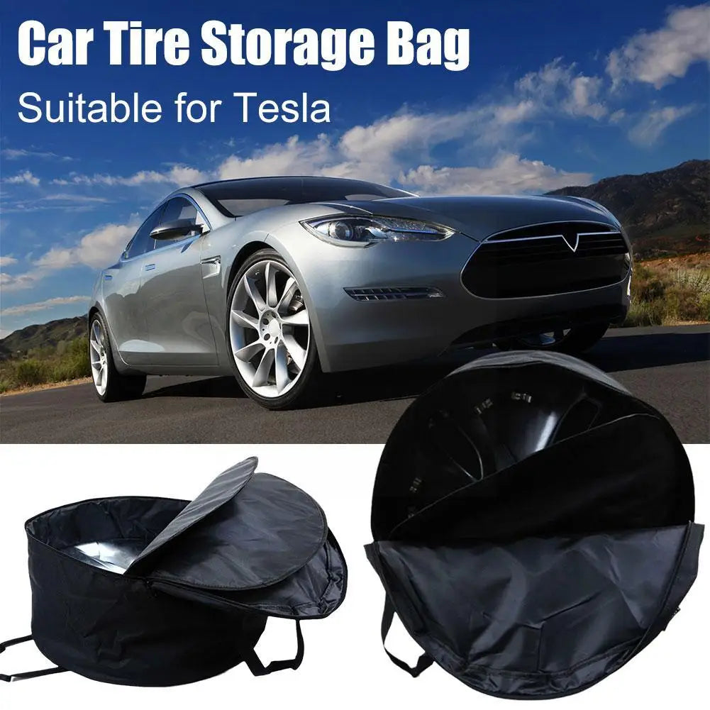 for Tesla MODEL Y 2023 Oxford Cloth Hubcap Cover Save Bag Space Storage Hub Carrying Car Accessories Wheel Protecto B7M8