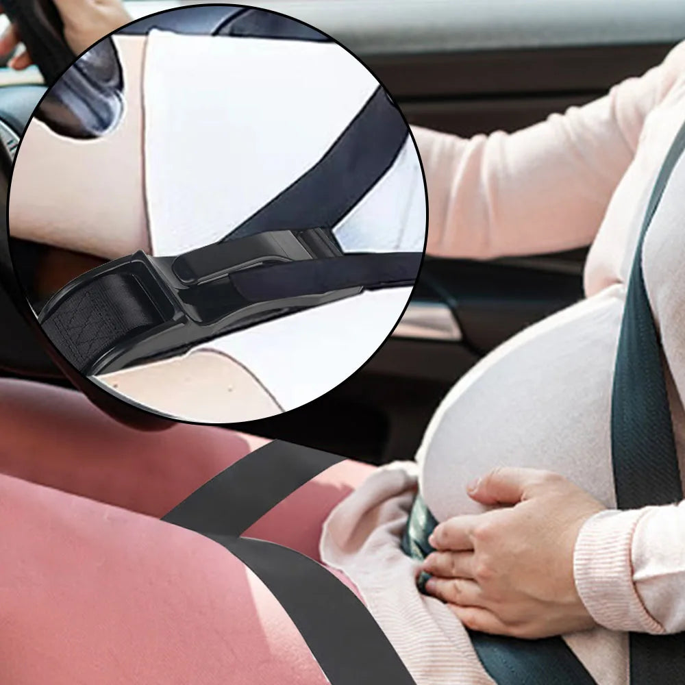 Woman Driving Seat Belt Adjuster Car Seat Belt Universal Pregnant Moms Belly Car Accessories For Maternity Safe Belt Pregnant