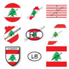 Lebanon Decal Car Accessories Map with Flag Inside Lebanese Sticker Decal Die Cut Vinyl National Flag  Car Decoration KK13cm