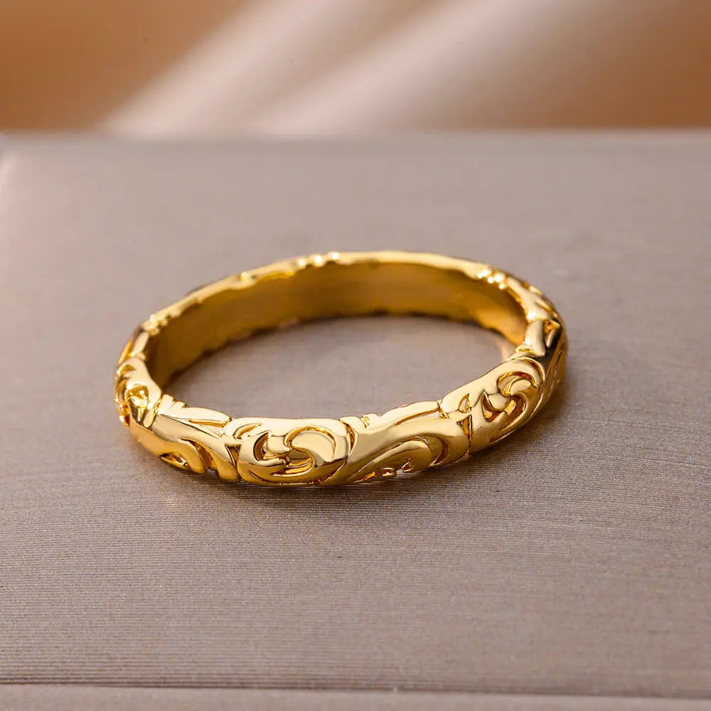 14 Styles Stainless Steel Ring for Women Simple Couple Gold Color Finger Rings Wedding Jewelry 2024 Trendy Gifts Anillos Mujer