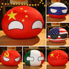 10cm Country Ball Plush Pendant Toy Plushie Doll Countryball USSR USA FRANCE RUSSIA UK JAPAN GERMANY ITALY Korea Gifts For Kids