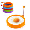 Silicone Fried Egg Pancake Ring Omelette   Round Shaper s Pan Oven Cooking Breakfast Frying Kitchen Mould Accessories