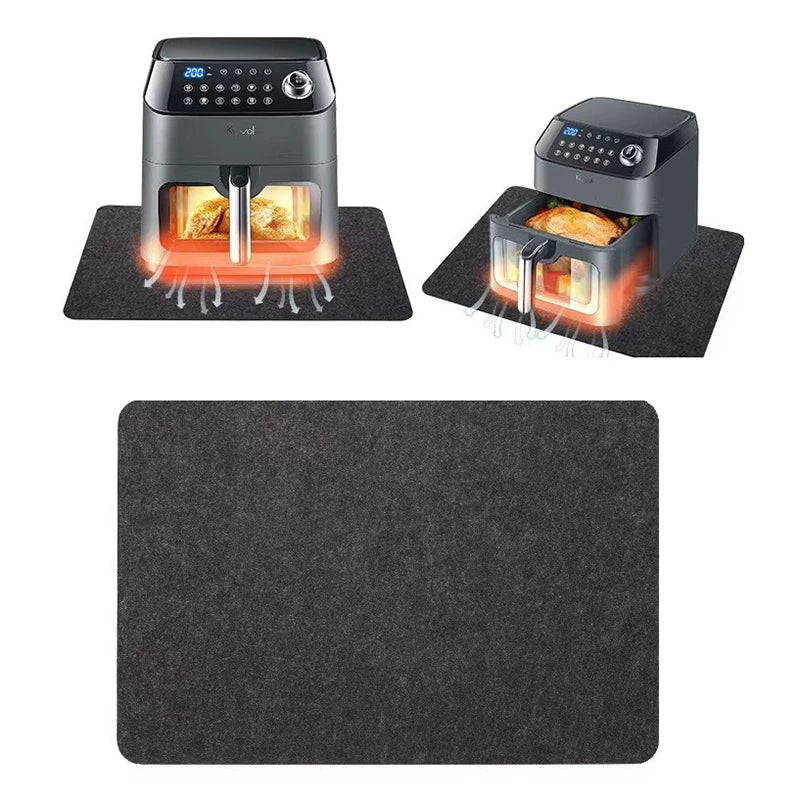 Air Fryer Coffee Maker Heat Resistant Pad Counter Mat Countertop Protector Non-slip Appliance Moving Mat Kitchen Accessories