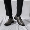 New Classic Mens Oxford Dress Shoes Black Gray Brown Genuine Leather Calfskin Men's Shoes Handmade Lace Up Formal Wedding Shoes