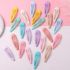 Colorful Hair Clips for Women Girls Fashion Solid BB Hair Clips Kids Snap Metal Barrettes Hairpins Clip Bobby Pin Hair Accessory