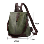 Load image into Gallery viewer, New High Quality Leather Women Backpack Anti-Theft Travel Backpack Large Capacity School Bags for Teenage Girls Shoulder Bag
