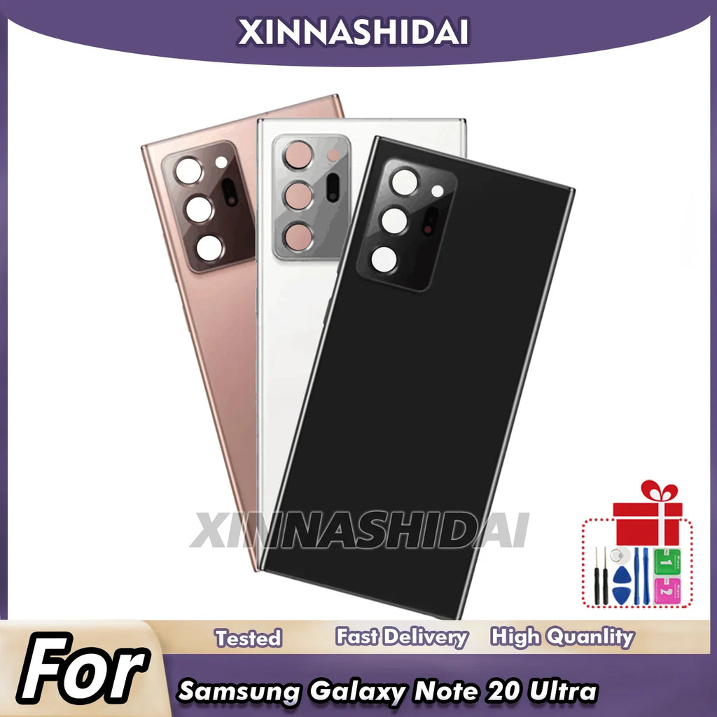 New For Samsung Galaxy Note20 Ultra N980 Battery Back Cover Glass Panel Rear Door Glass Housing Case