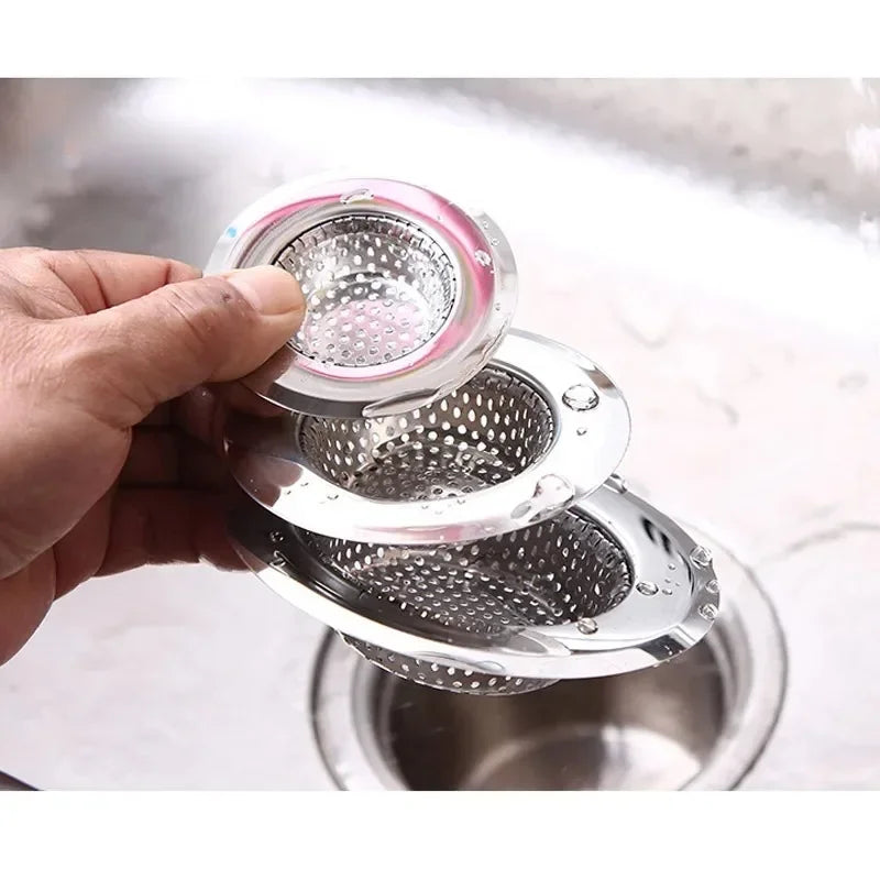 Kitchen Sink Strainer Sink Grid Filter Stainless Steel Mesh Drain Hole Filter Protection Against Clogging Kitchen Accessories