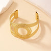 Geometric circle twist open bracelet for women simple style party gift OL holiday fashion jewelry CB033