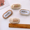 5pcs Korean Hairpin for Kids Little Girls Cute Sweet Floral Knit Plush Children Barrettes Headwear Hair Accessories