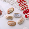 5pcs Korean Hairpin for Kids Little Girls Cute Sweet Floral Knit Plush Children Barrettes Headwear Hair Accessories