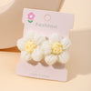 5/2/1/pcs Ins Daisy Flower Hair Clips Baby Girl Hairpins for Kids Lace White Barette Princess Hooks Infant Accessories Korean