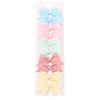 10Pcs/Set New Cute Solid Ribbon Bowknot Hair Clips for Baby Girls Handmade Bows Hairpin Barrettes Headwear Kids Hair Accessories