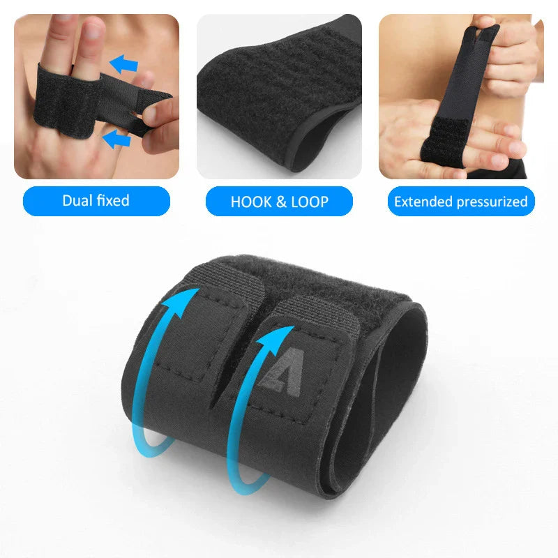 Finger Splint Adjustable Finger Support Brace Sleeve Protector Basketball Volleyball Finger Joint Protector Sports Finger Guard