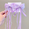 New Fashion Kids Bow Strap Hairpin Baby Weaving Headwear Long Beauty Girls Hairpins Fashion Children's Hair Accessories