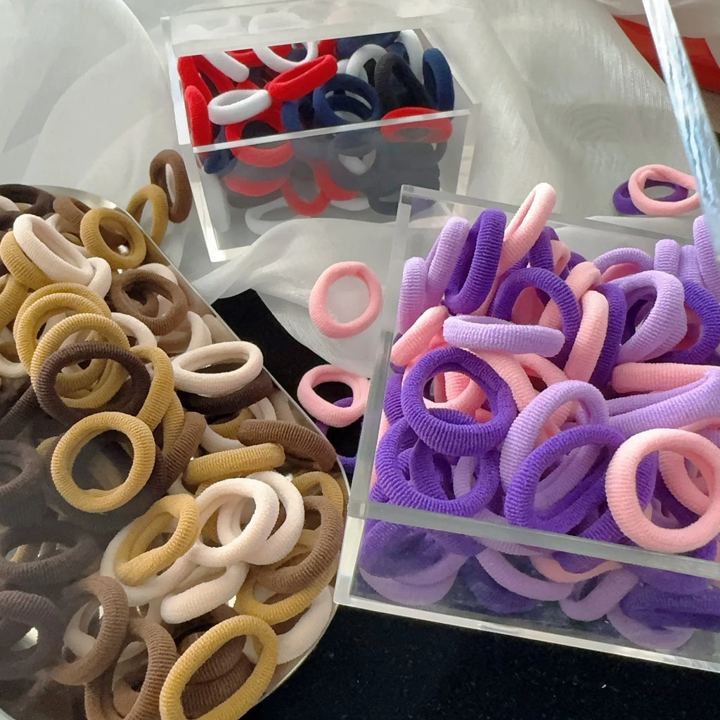 50/100Pcs High Elastic Hair Bands for Women Girls Black Hairband Rubber Ties Ponytail Holder Scrunchies Kids Hair Accessories