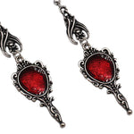 Load image into Gallery viewer, Kaqiqi Earrings Vintage Vampire Bat Magic Mirror Drop Earrings Gothic Punk Dangling Jewelry Gift
