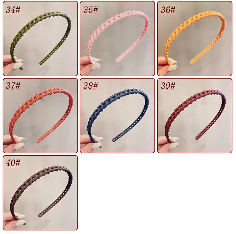 Korean Basic Head Band Girls Comb Hair Pin Frosted Hair Hoop Children Headwear Girls Kids Women Hair Accessories