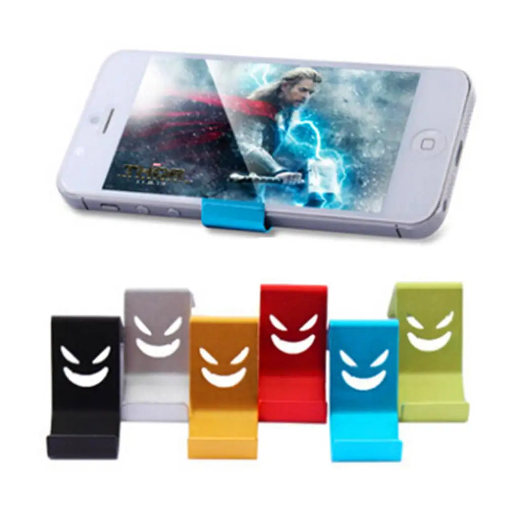 1~10PCS Smile Portable Mini Desktop Stand Table Cell Phone Holder For Mobile Phone Accessories