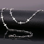 Load image into Gallery viewer, Fashion Stainless Steel Dainty Cross Choker Necklaces for Men Women Religious Amulet Accessaries Hot Sale Birthday Jewlery Gifts
