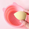 Silicone Makeup Brush Cleaning Bowl Foldable Cosmetic Brush Cleaner Makeup Brush Cleaning Mat Cosmetic Holder Beauty