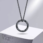 Load image into Gallery viewer, Vnox New Trendy Norse Viking Necklaces for Men, Stainless Steel Mobius Round Pendant Collar Male Gift Jewelry
