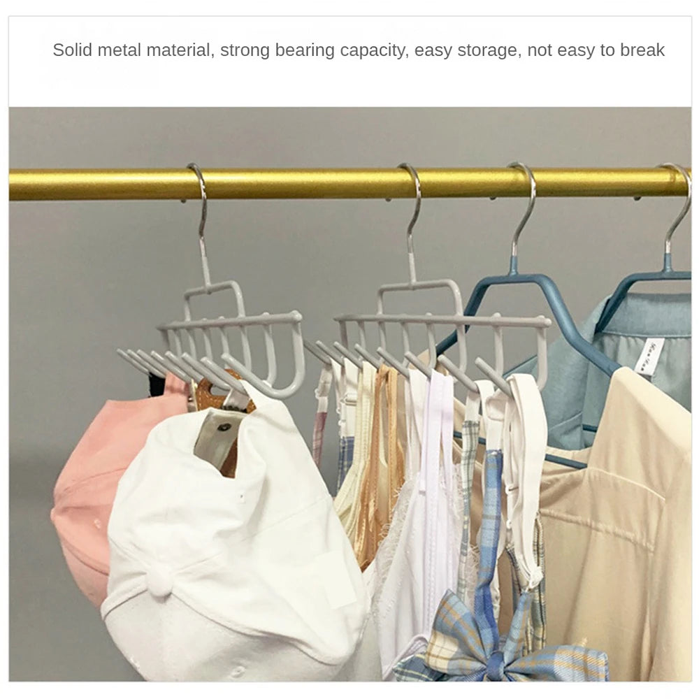 Scarf  Rack Hanger Practical Iron Easy Storage Household Strong Load-bearing Capacity Key Holder Belt Tie Hook Multifunctional