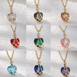 Load image into Gallery viewer, Stainless Steel Chain Heart Necklace For Women Goth Hugs Zircon Heart Pendant Necklace Trendy Wedding Marriage Jewlery Gift 2023
