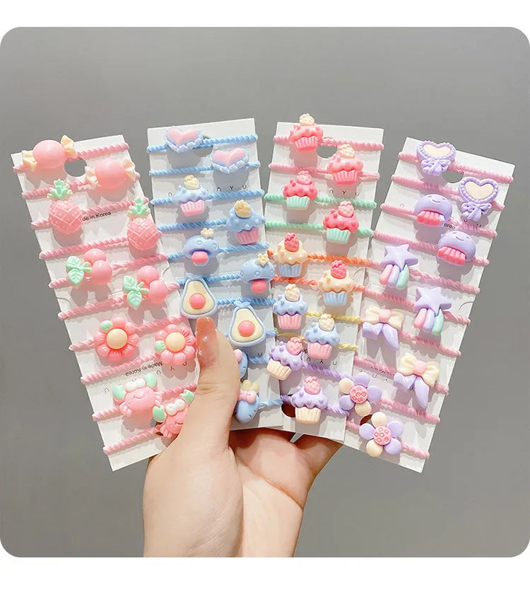 Hair Accessories Girls Bands Bandeau Cheveux Scrunchies Elastique Fille Kids Korean Haarband Rubber Baby Tie Animal Band Cute