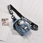 Load image into Gallery viewer, Children Cartoon Bananas Women'S Canvas Crossbody Bag Dames Denim Sport Half Moon Belt Messenger Chest Bags For Women
