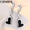 CHSHINE 925 Sterling Silver Heart Earrings For Ladies Wedding Dinner Fashion Party Jewelry