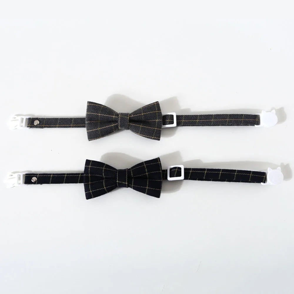 Pet Bow Tie Adjustable Pet Neck Tie Puppy Formal Costume Breakaway Small Dogs Bowtie Collar Cats Grooming Ties Party Accessories