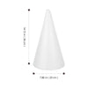 Handmade White Solid Cone Children DIY Craft Cone Accessories Home Cone for Christmas (345x195cm) ornament