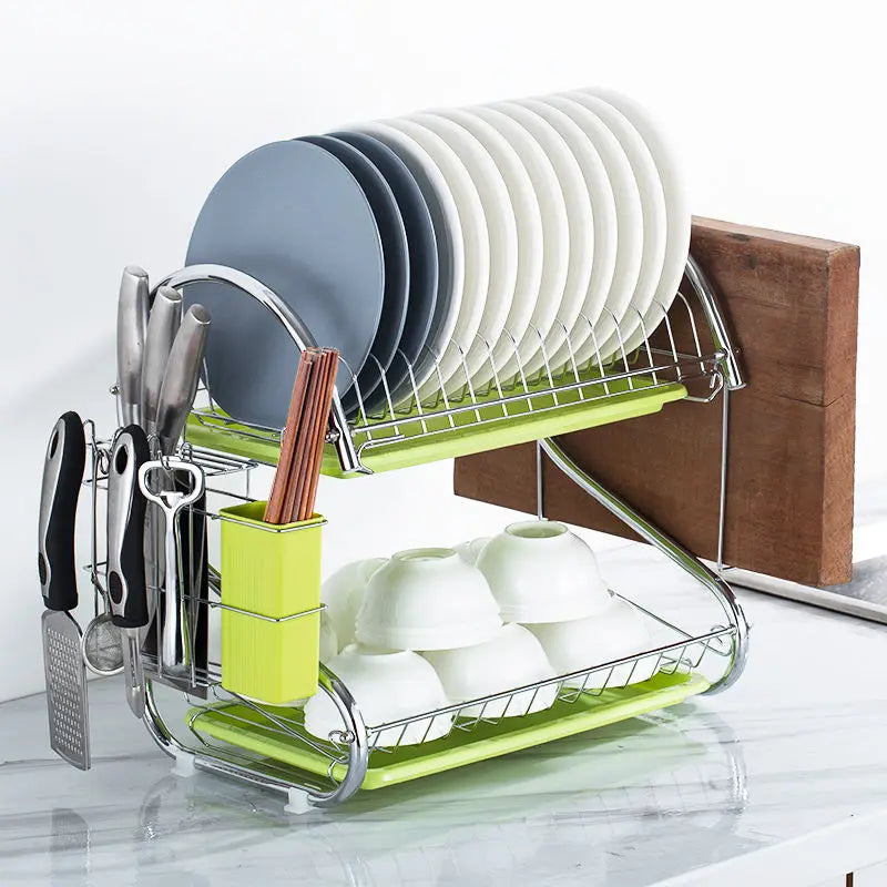 Kitchen Cutlery Storage Box Shelf Plate Tableware Supplies Storage Rack Knife Rack Cupboard Drain Tray Kitchen Household Items